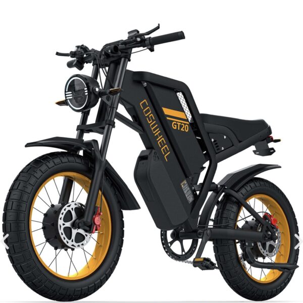 Bicicleta Eléctrica Scrambler Coswheel GT20 Pro (Doble Motor 2000W / 40Ah) – Exclusivo Bajo Pedido